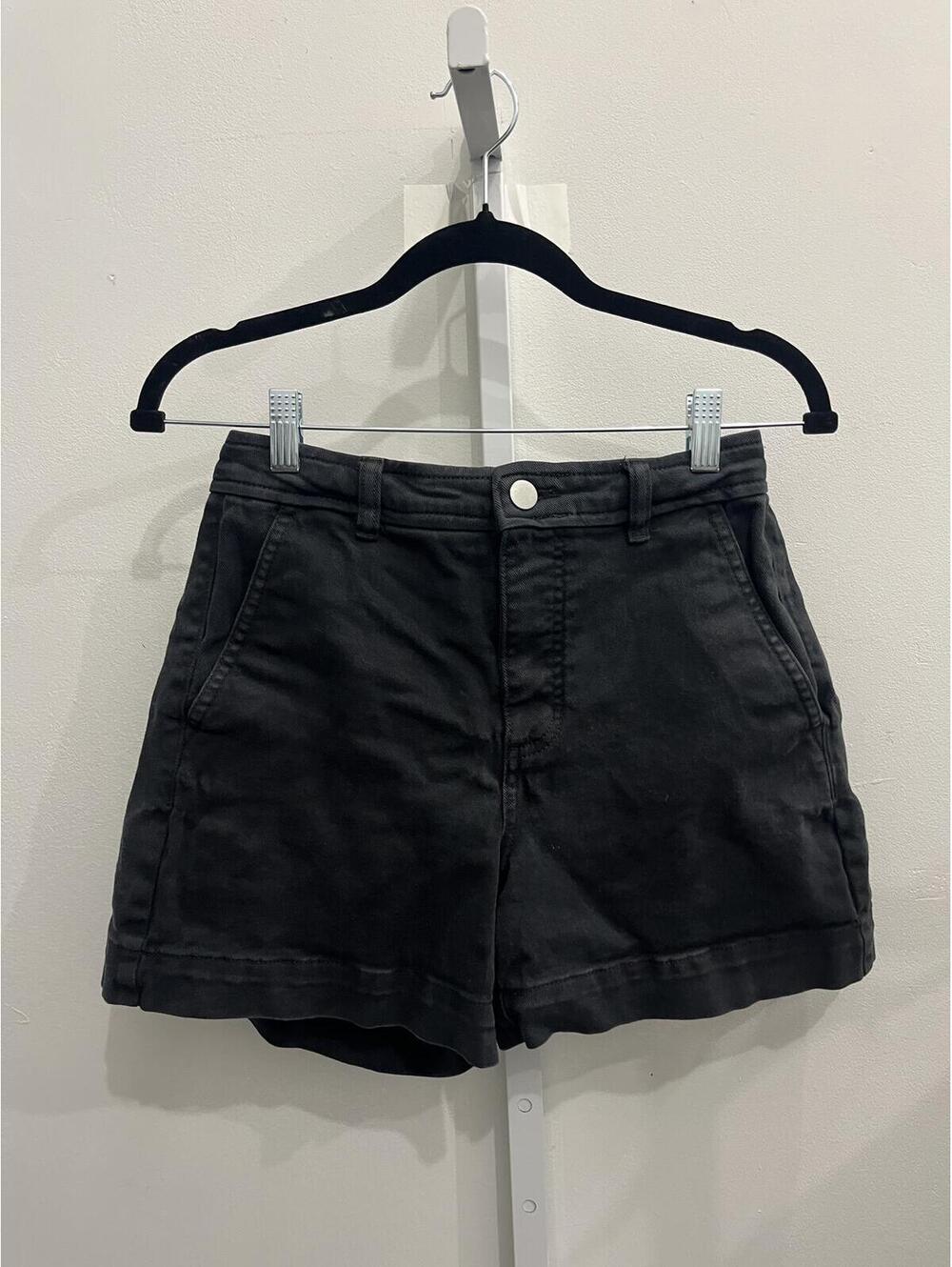 Black High-Waisted Shorts